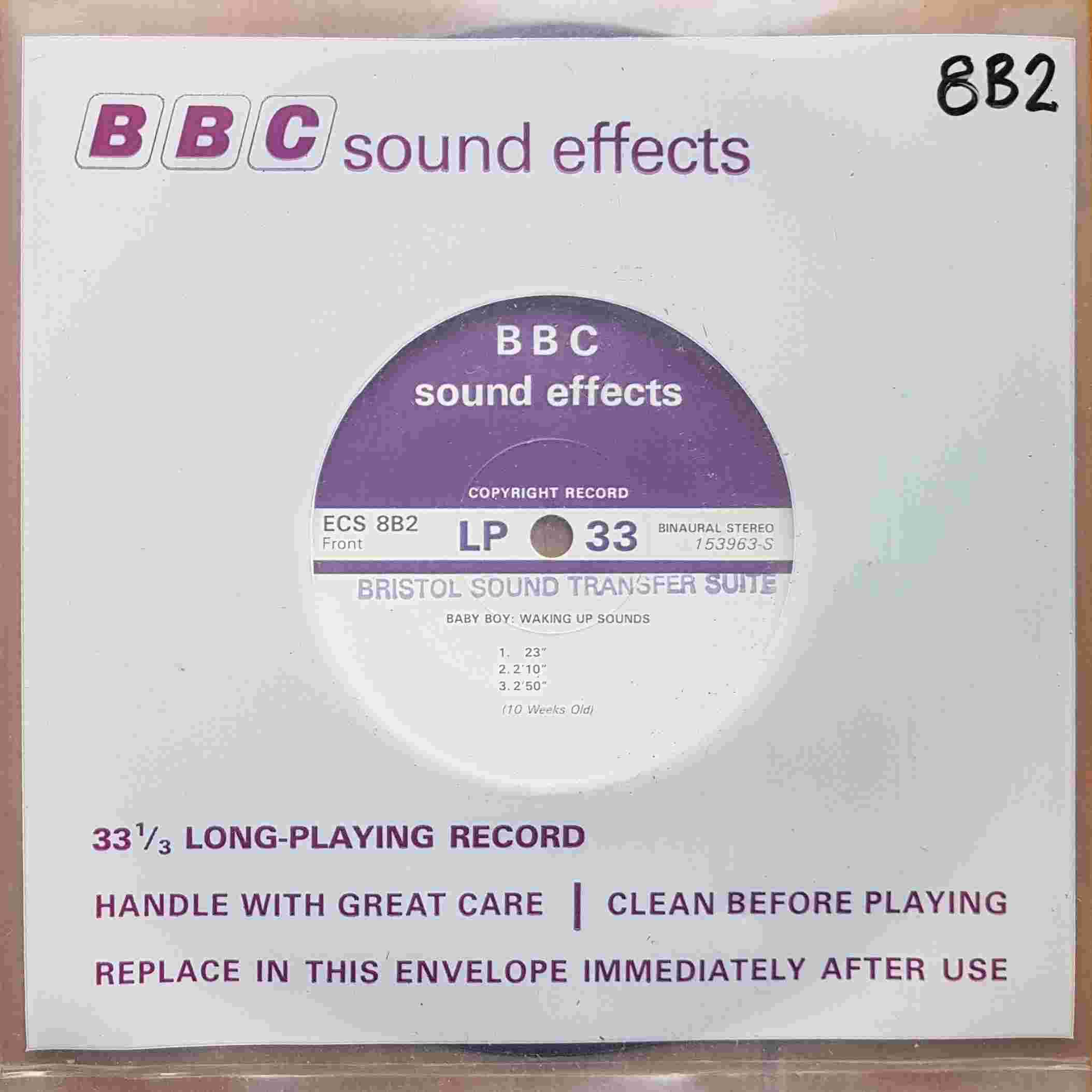 Picture of ECS 8B2 Baby boy: Waking up sounds by artist Not registered from the BBC records and Tapes library